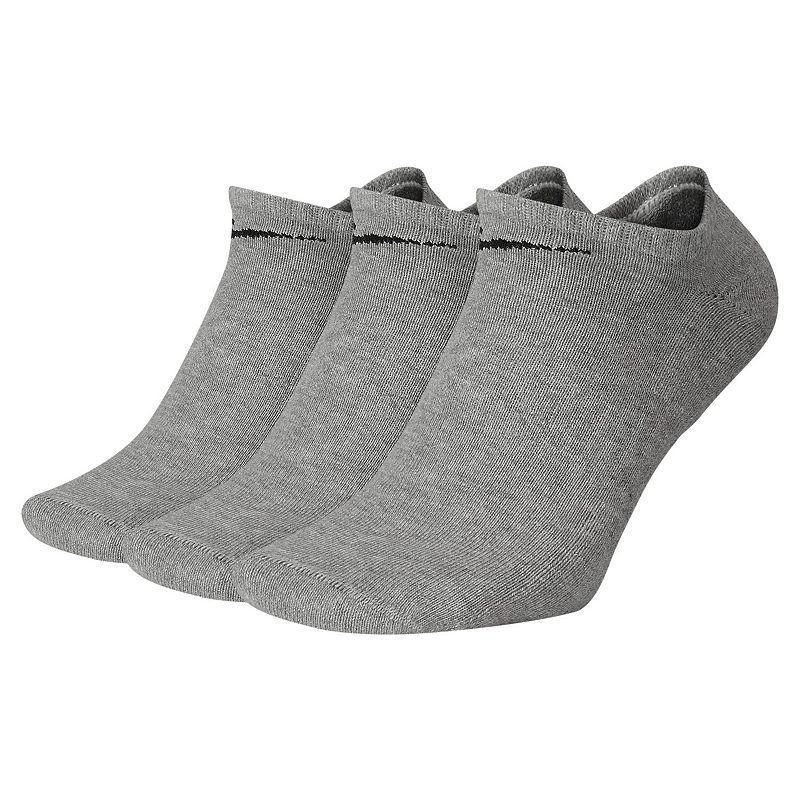 Womens Nike 3-Pack Everyday Cushioned No-Show Socks Neutral Product Image