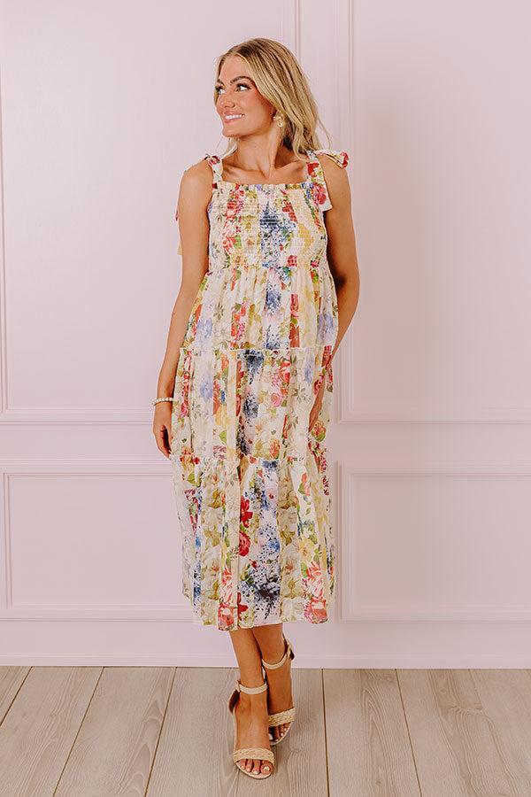 Whimsical Wildflowers Smocked Midi Product Image