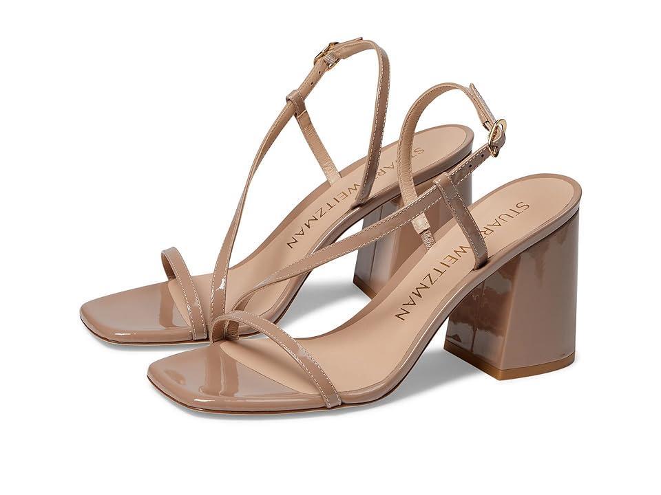 Stuart Weitzman Soiree 85 Block Sandal (Fawn) Women's Shoes Product Image