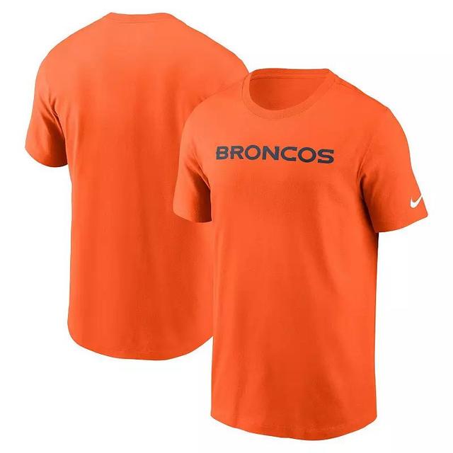 Mens Nike Denver Broncos Primetime Wordmark Essential T-Shirt Product Image