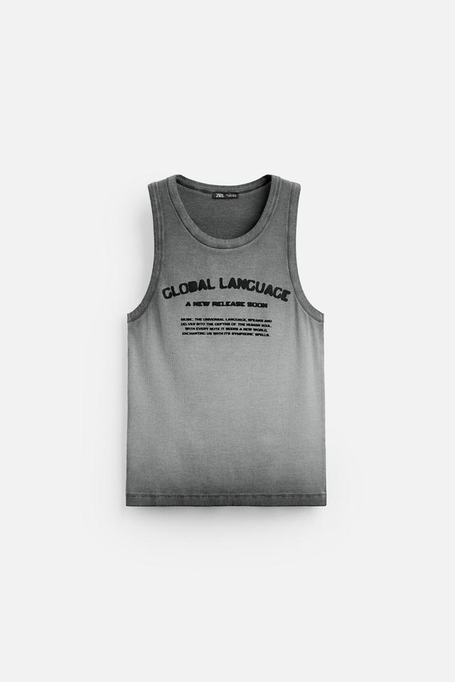 TANK TOP WITH TEXT Product Image