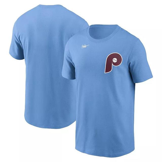 Mens Nike Blue Philadelphia Phillies Cooperstown Wordmark T-Shirt Product Image