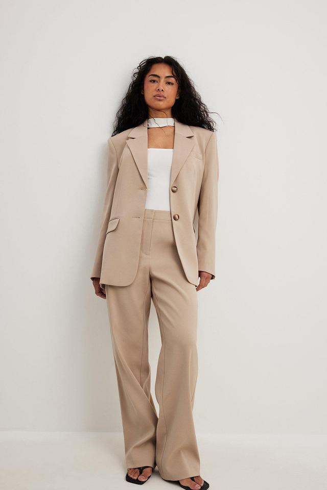 Mid Waist Tailored Suit Pants Product Image