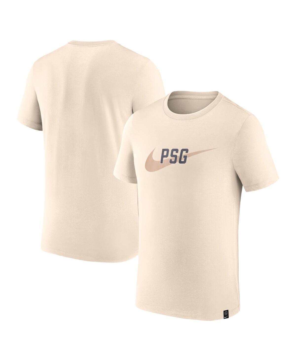 Mens  Nike  Cream Paris Saint-Germain Swoosh T-Shirt Product Image