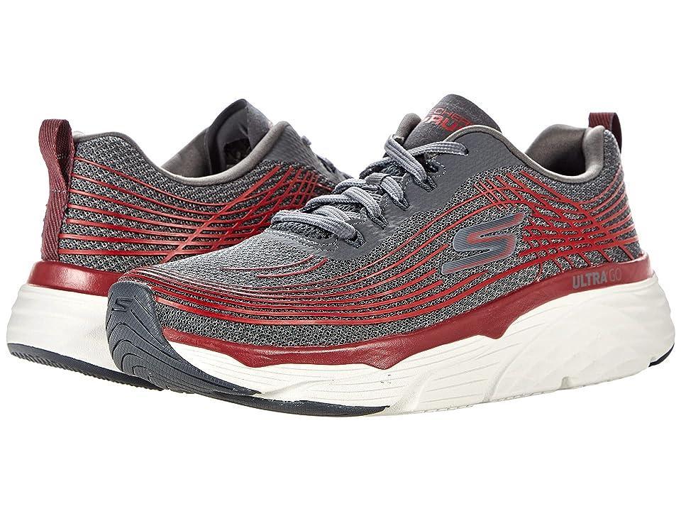 SKECHERS Max Cushion - Elite - 54430 (Charcoal/Red) Men's Shoes Product Image