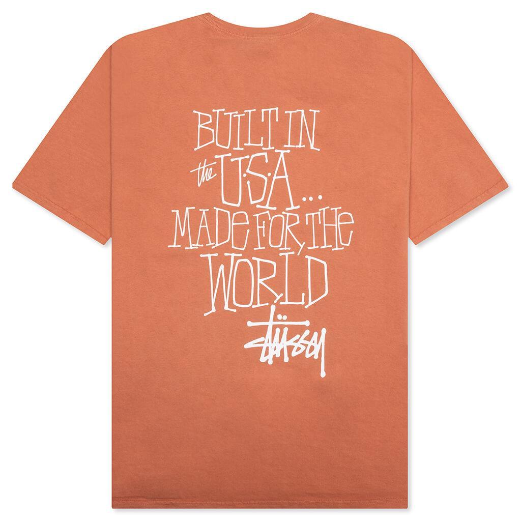 Built In Usa Pigment Dyed Tee - Rust Male Product Image