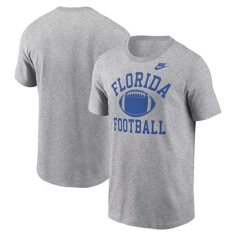 Mens Nike Heather Gray LSU Tigers Legacy Football Icon T-Shirt Product Image