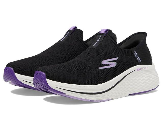 SKECHERS Max Cushioning Elite 2.0 Eternal Hands Free Slip-Ins (Black/Purple) Women's Shoes Product Image