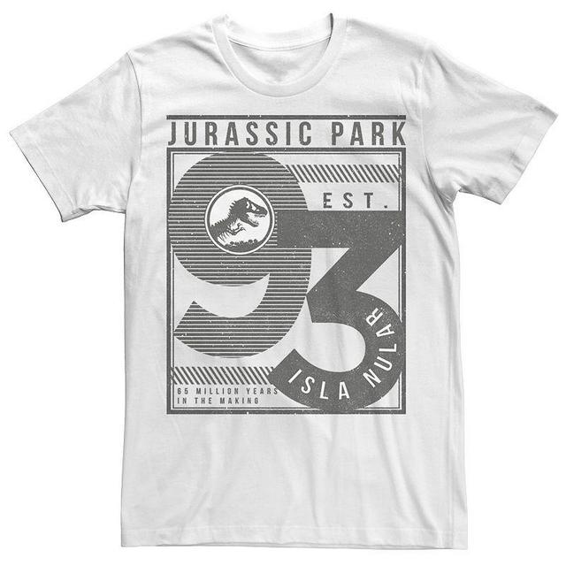 Mens Jurassic Park Est. 93 Isla Nublar Poster Tee Product Image