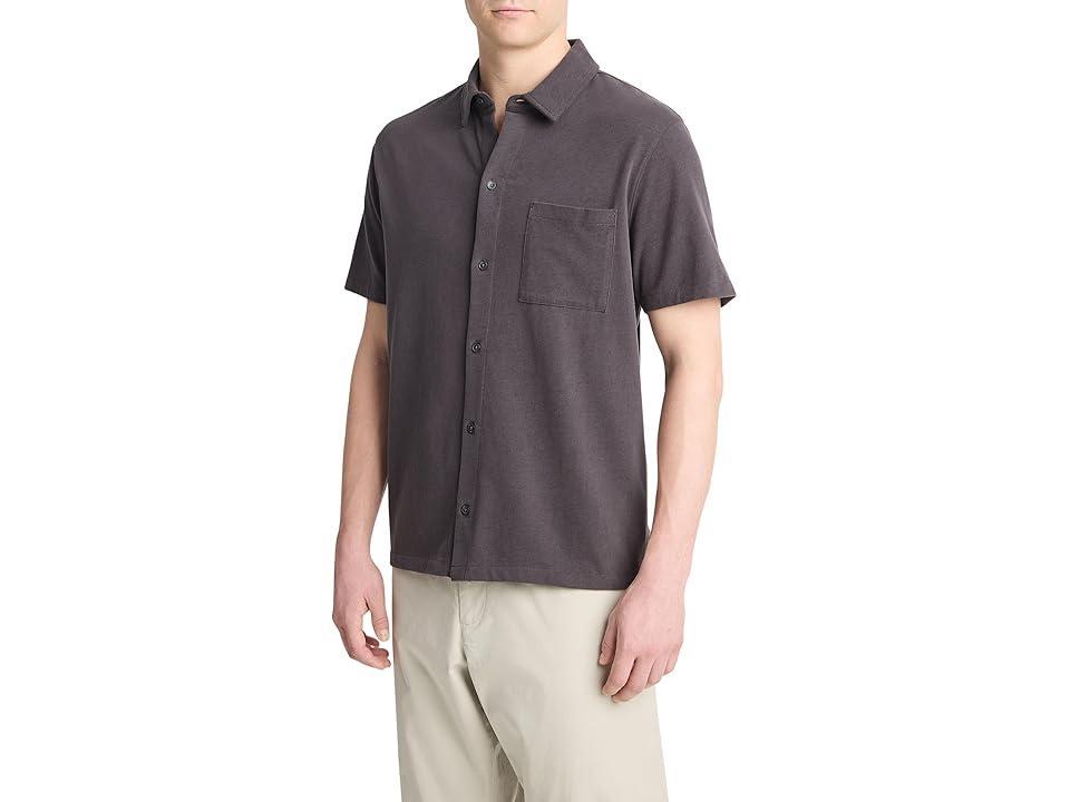 Mens Sueded Jersey Button-Down Shirt Product Image