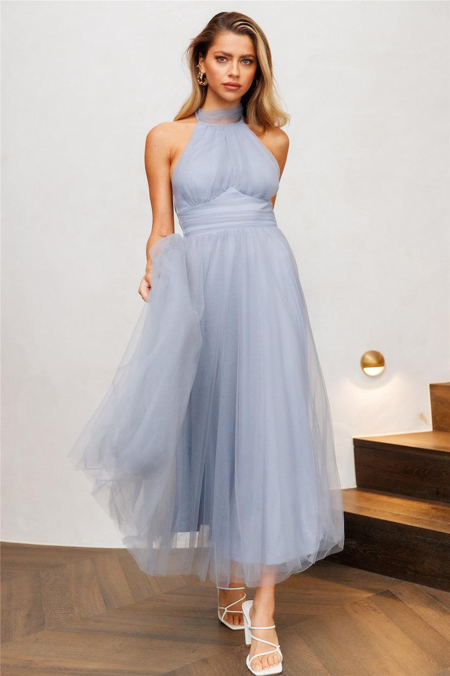 Tangled Up Maxi Dress Blue Product Image