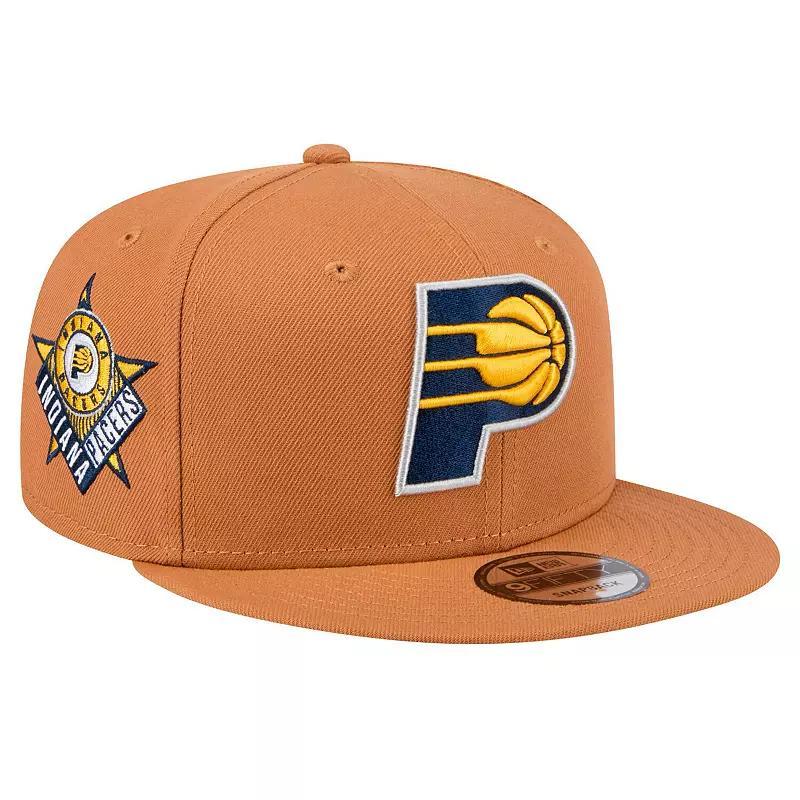 Mens New Era Tan Indiana Pacers Color Pack 9FIFTY Snapback Hat Product Image