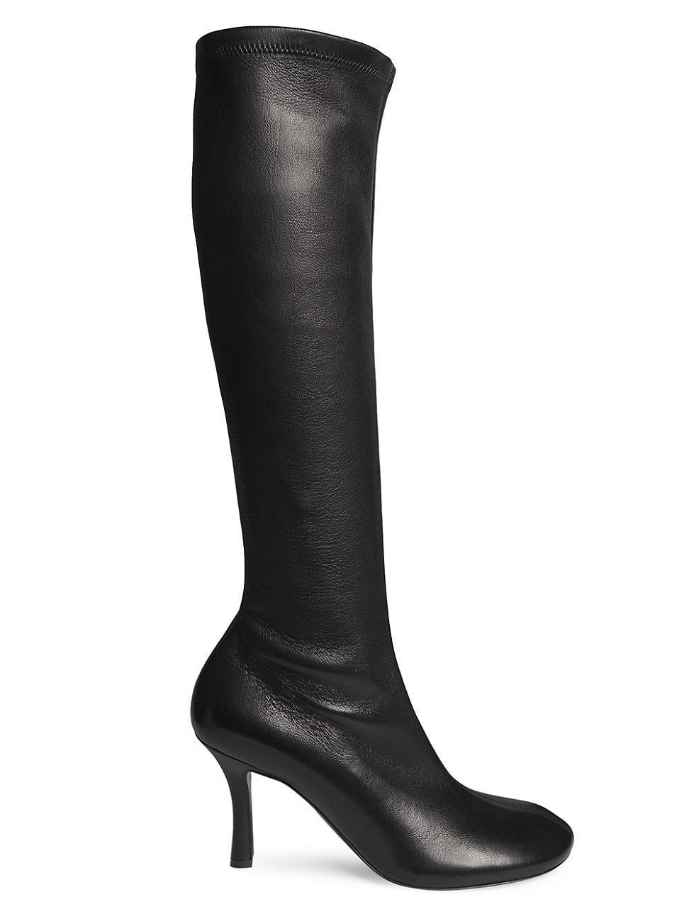 Womens 85MM Leather Knee-High Boots product image