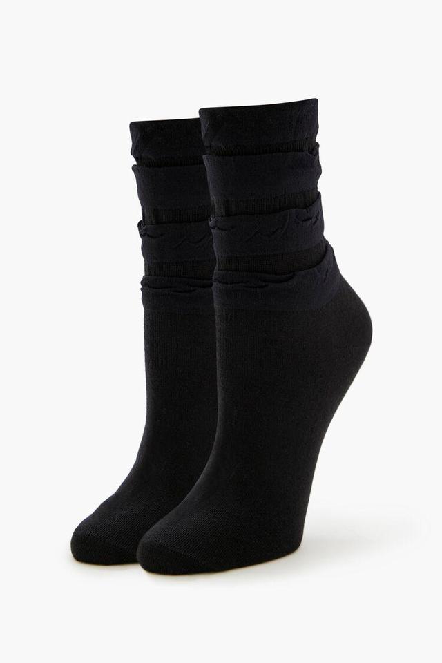 Ruffle-Trim Crew Socks | Forever 21 Product Image