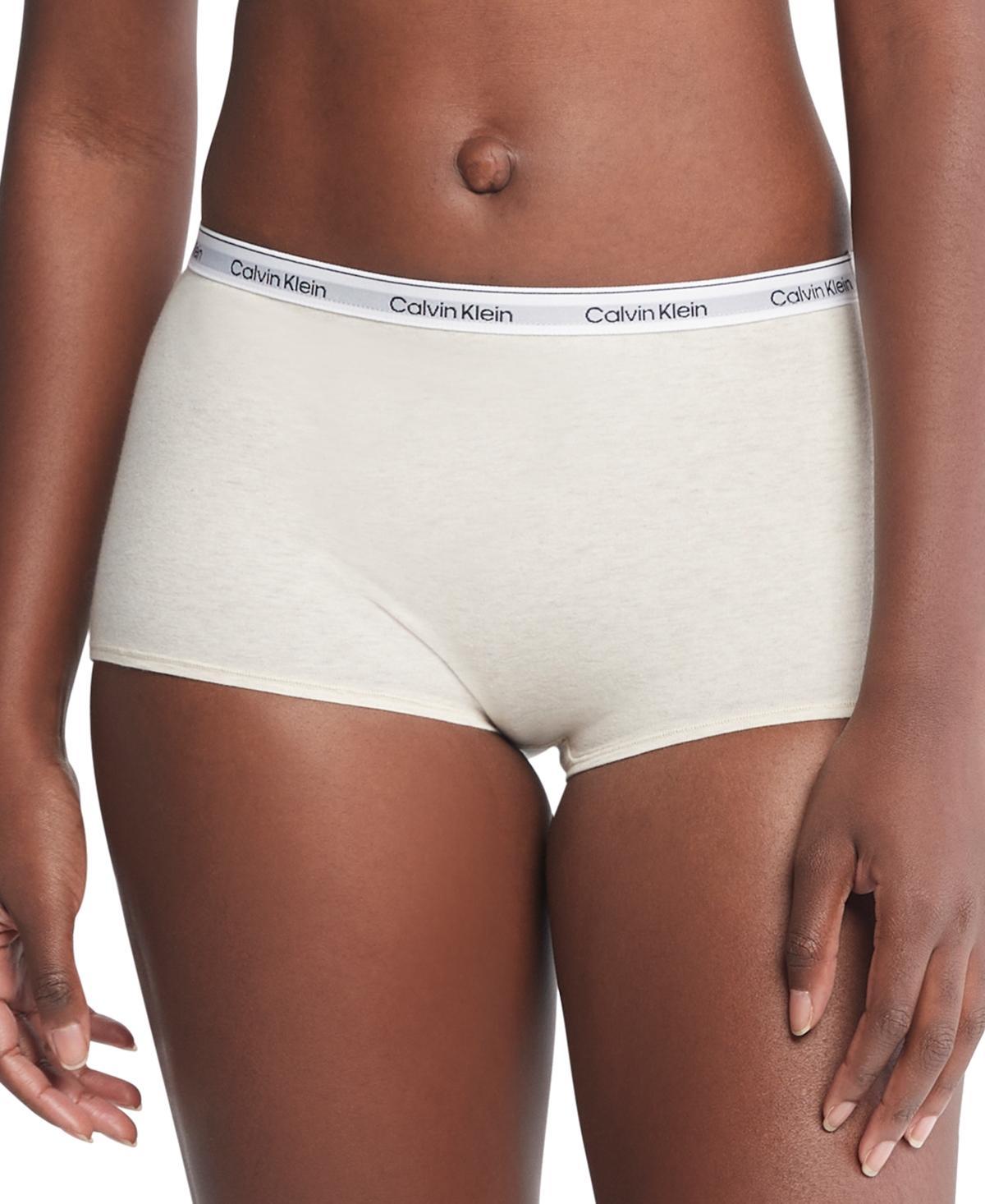 Calvin Klein Womens Modern Logo Mid-Rise Boyshort Underwear QD5195 Product Image