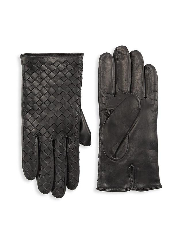 Mens COLLECTION Woven Nappa Leather Gloves Product Image