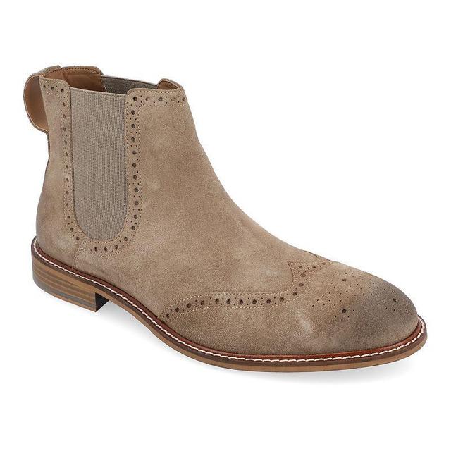 Thomas & Vine Watson Mens Wingtip Chelsea Boots Brown Product Image