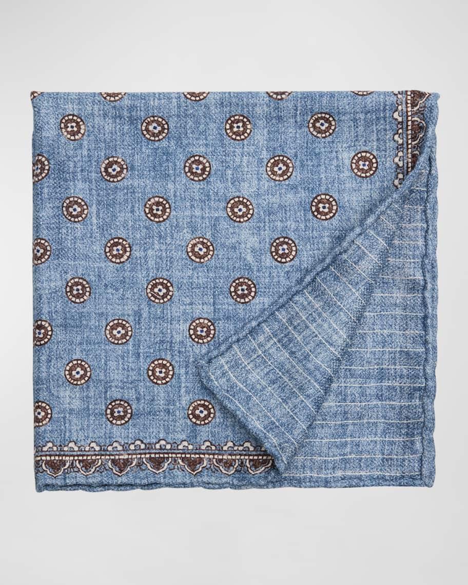 Men's Silk Double-Faced Pocket Square Product Image