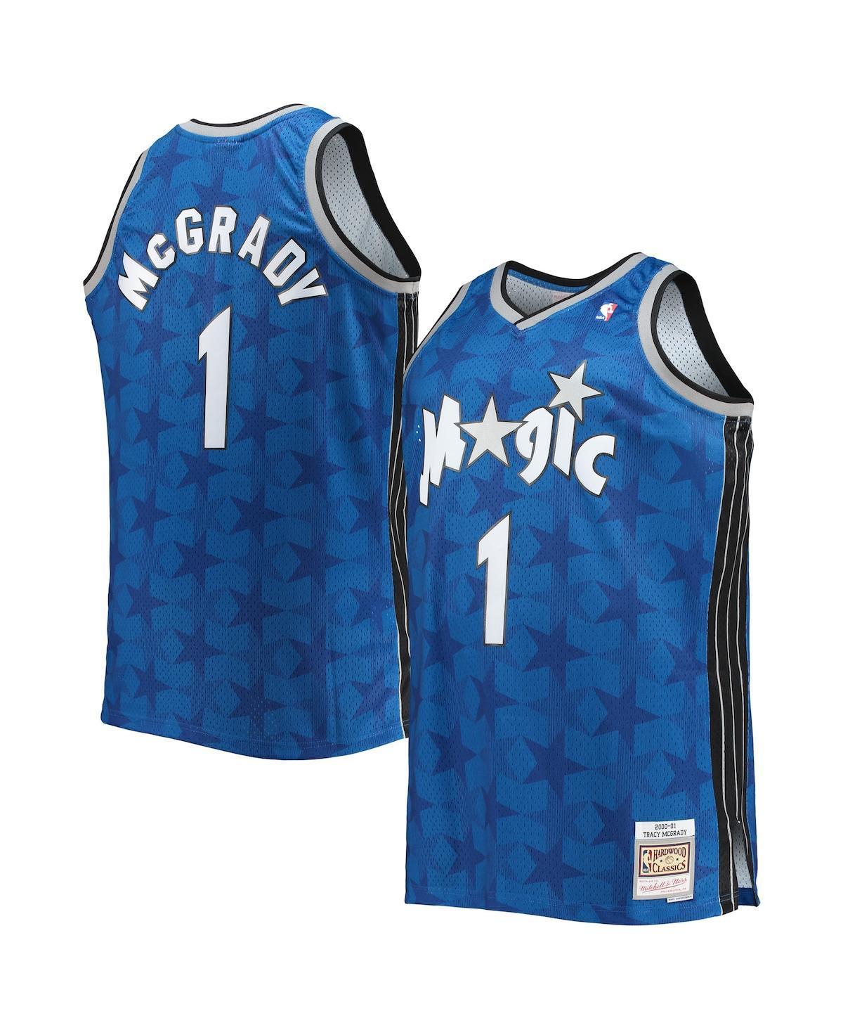 Mens Mitchell & Ness Tracy McGrady Blue Orlando Magic Big & Tall 2000/01 Hardwood Classics Swingman Jersey Product Image