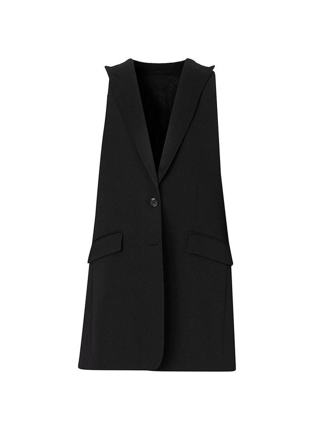 Womens Wool Peak Lapel Vest Product Image