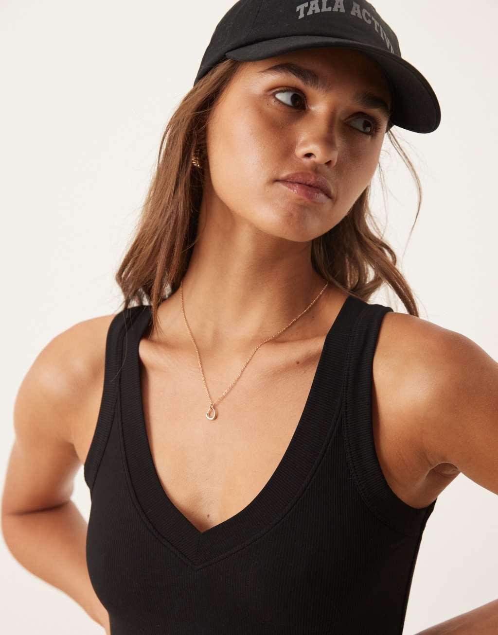 Tala 365 Sculpting Lounge tank top in black Product Image