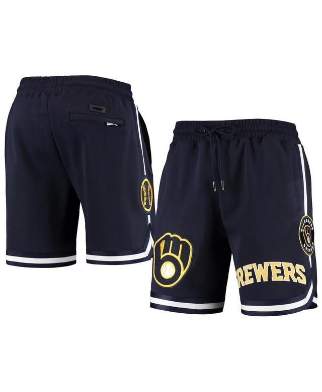 Mens Pro Standard Navy Milwaukee Brewers Team Shorts Product Image