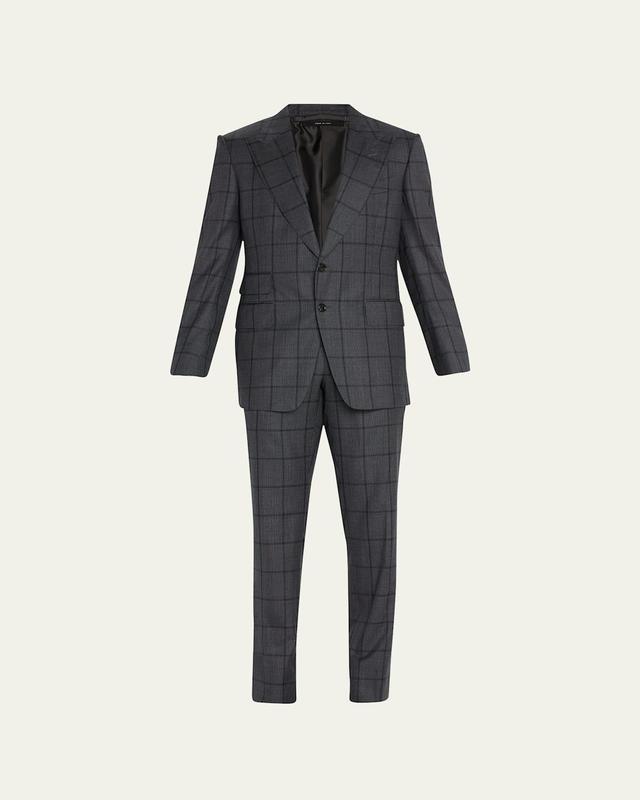 Mens Shelton Mouline Overcheck Suit Product Image