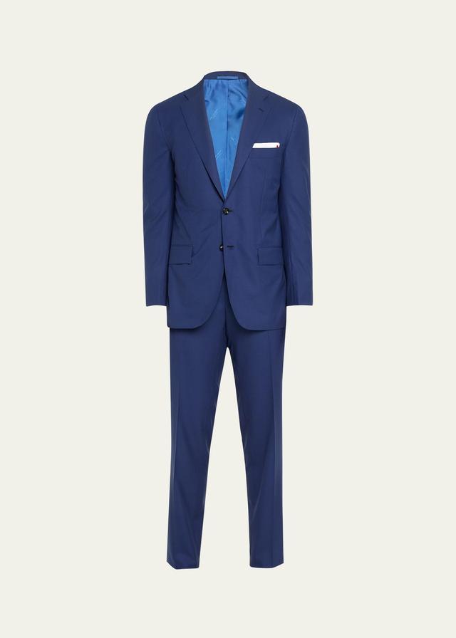 Mens Solid Wool Suit Product Image