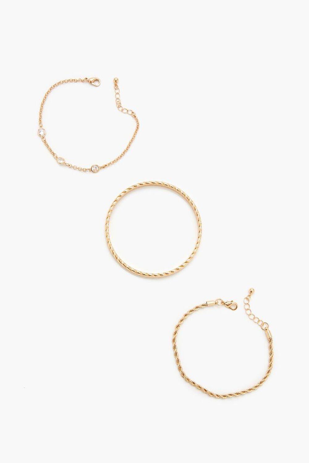 Rhinestone Rope Bracelet Set | Forever 21 Product Image