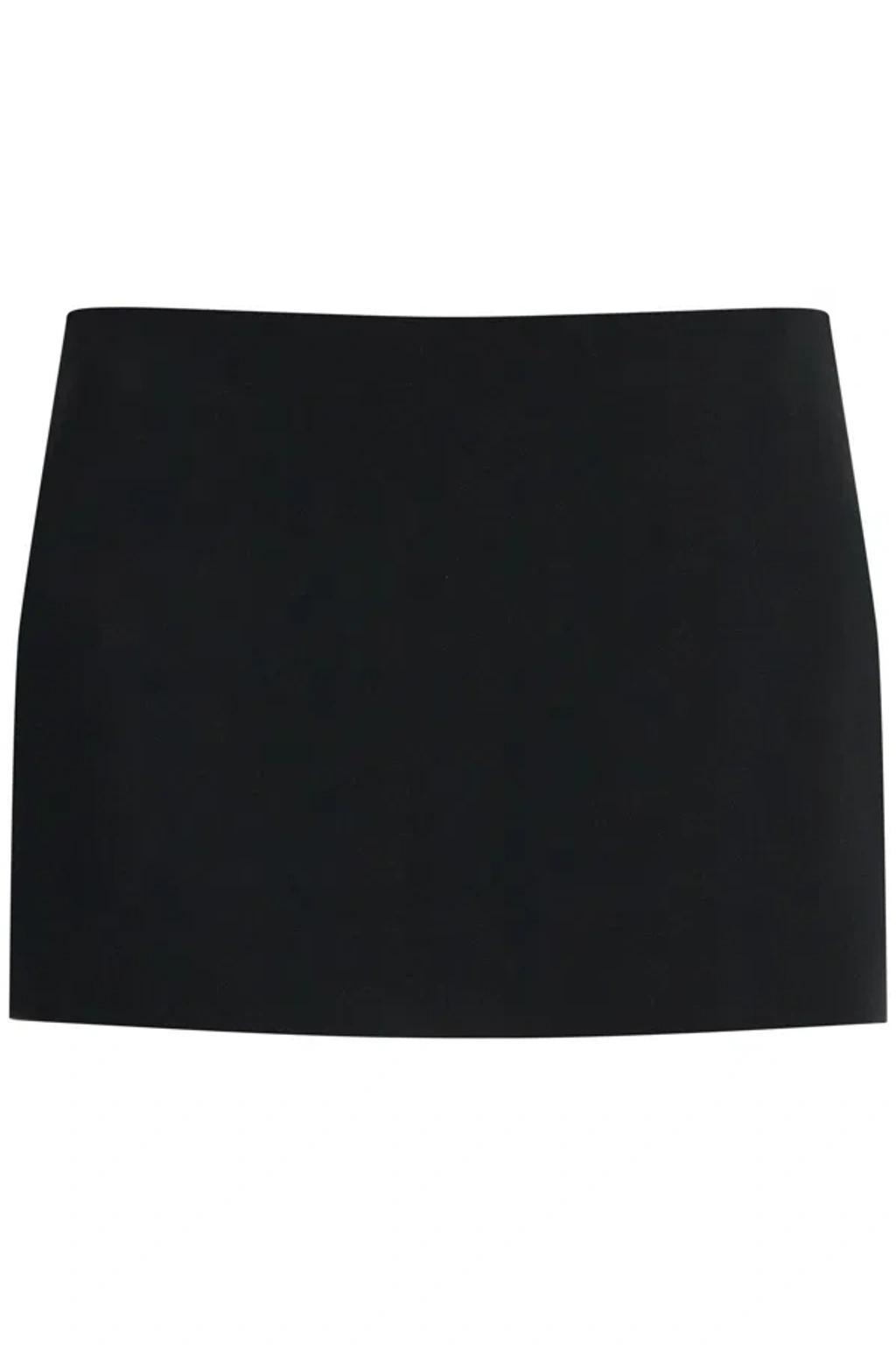 KHAITE Jett Low-rise Mini Skirt In Black Product Image