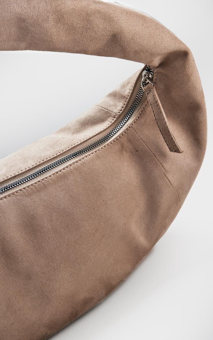 Cream Oversized Suede Tote Bag Product Image