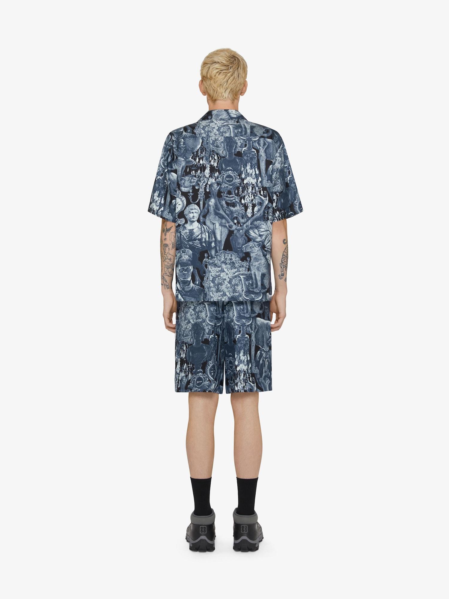 Shirt in silk with Hubert objects print Product Image