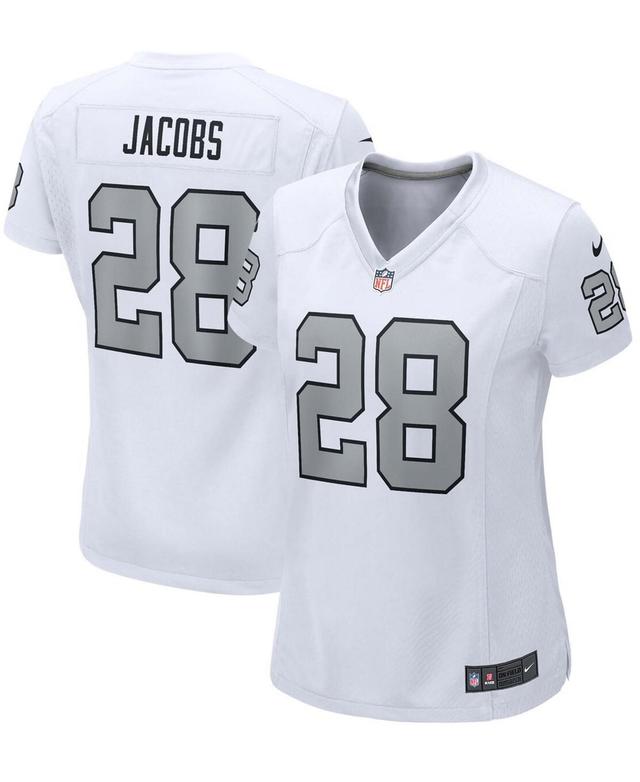 Womens Josh Jacobs White Las Vegas Raiders Alternate Game Player Jersey - White Product Image