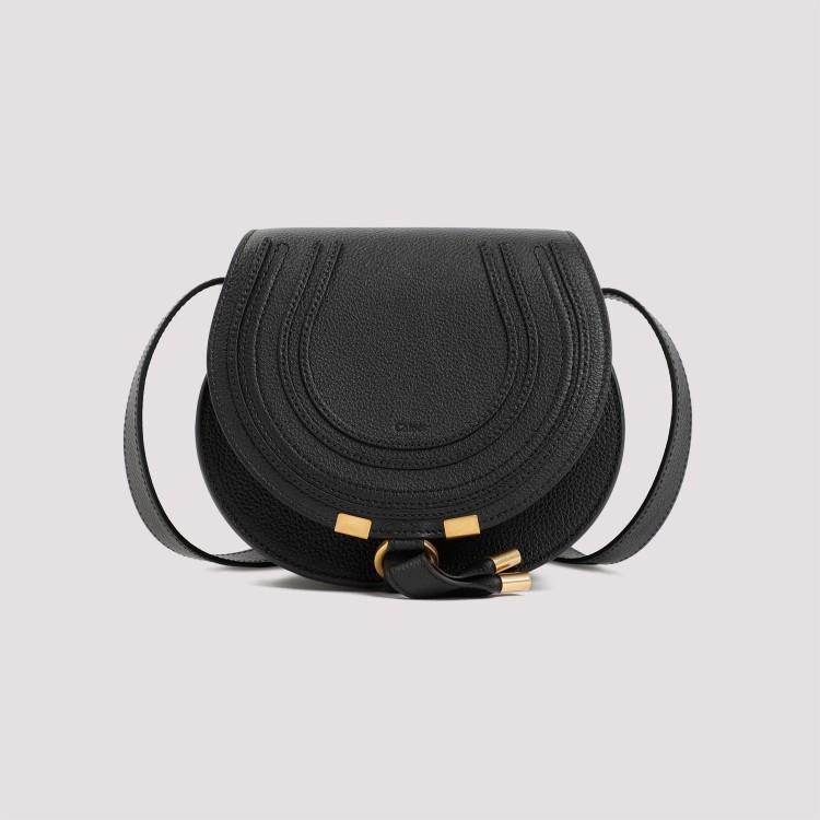 Black Marcie Small Saddle Bag Product Image