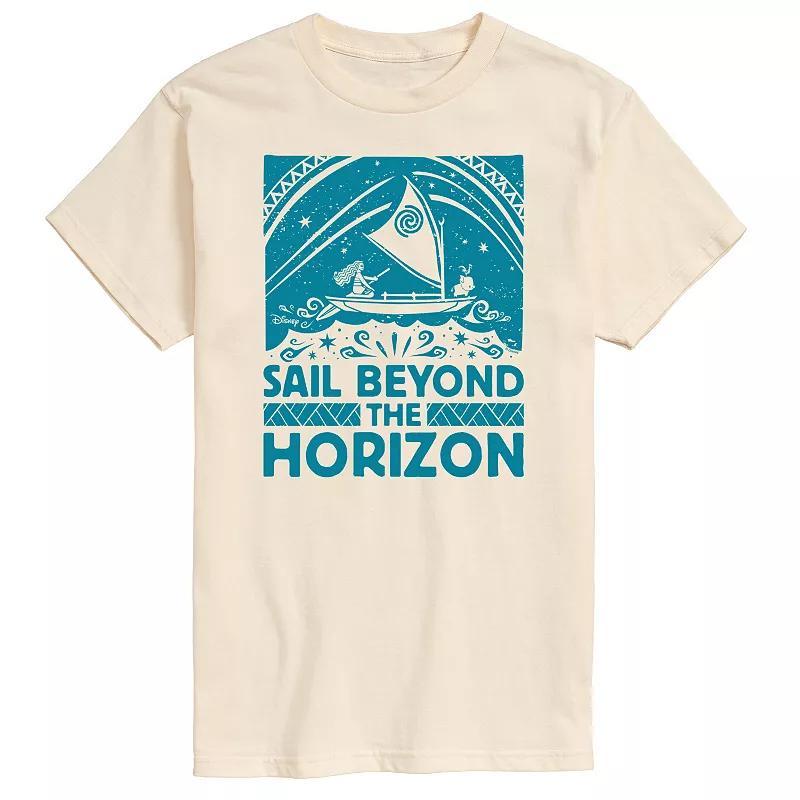 Disneys Moana Big & Tall Sail Beyond The Horizon Graphic Tee, Mens Product Image