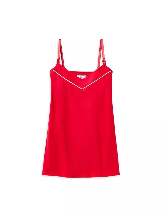 Contrast-Trimmed Cotton Maternity Tank Top Product Image