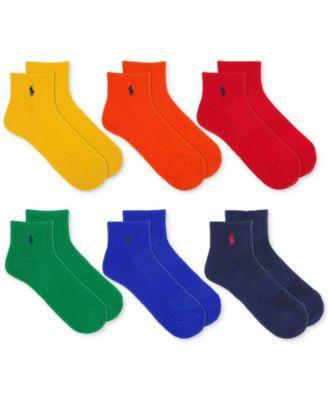 Polo Ralph Lauren Performance Cotton Quarter Socks 6 Product Image