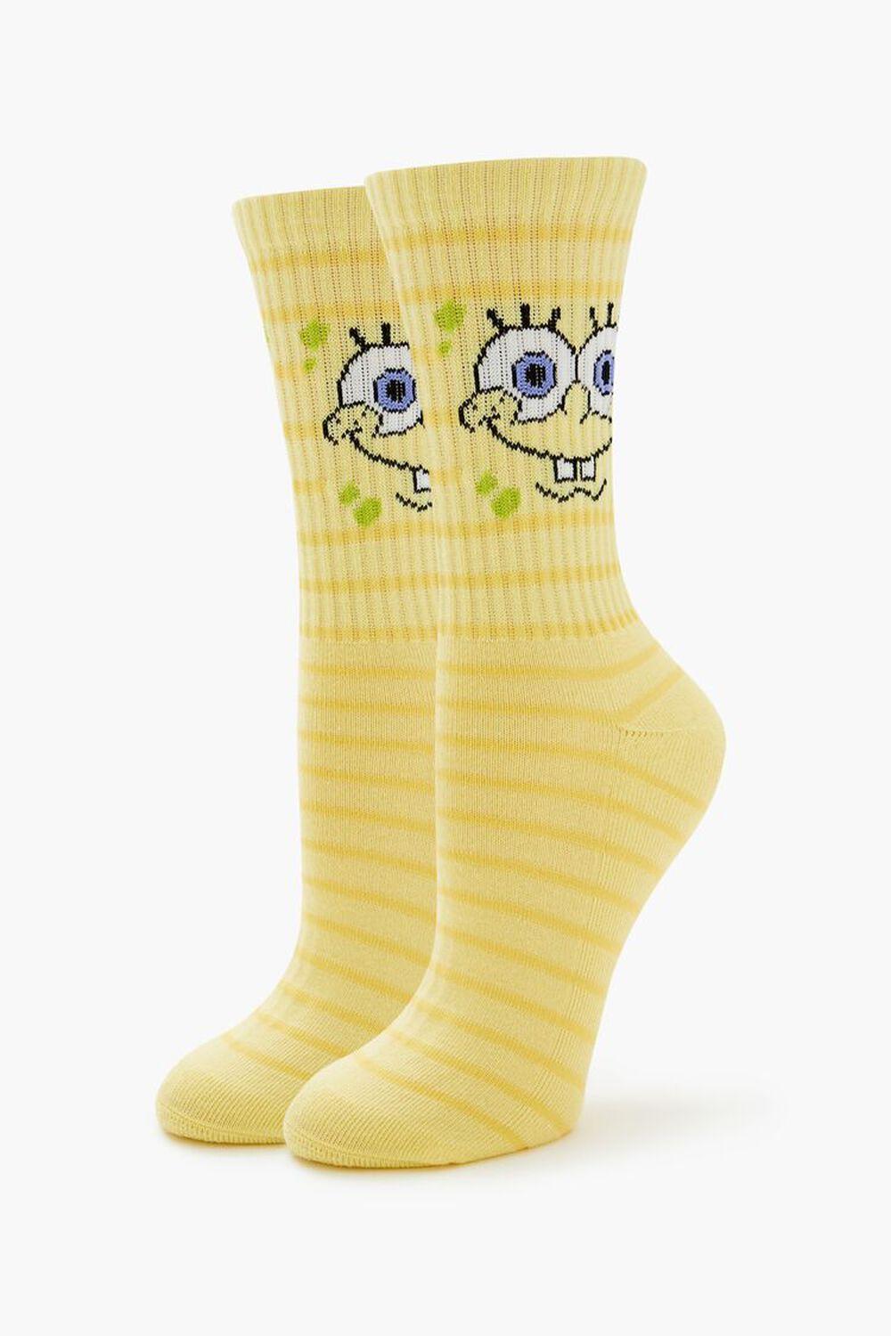 SpongeBob SquarePants Crew Socks | Forever 21 Product Image