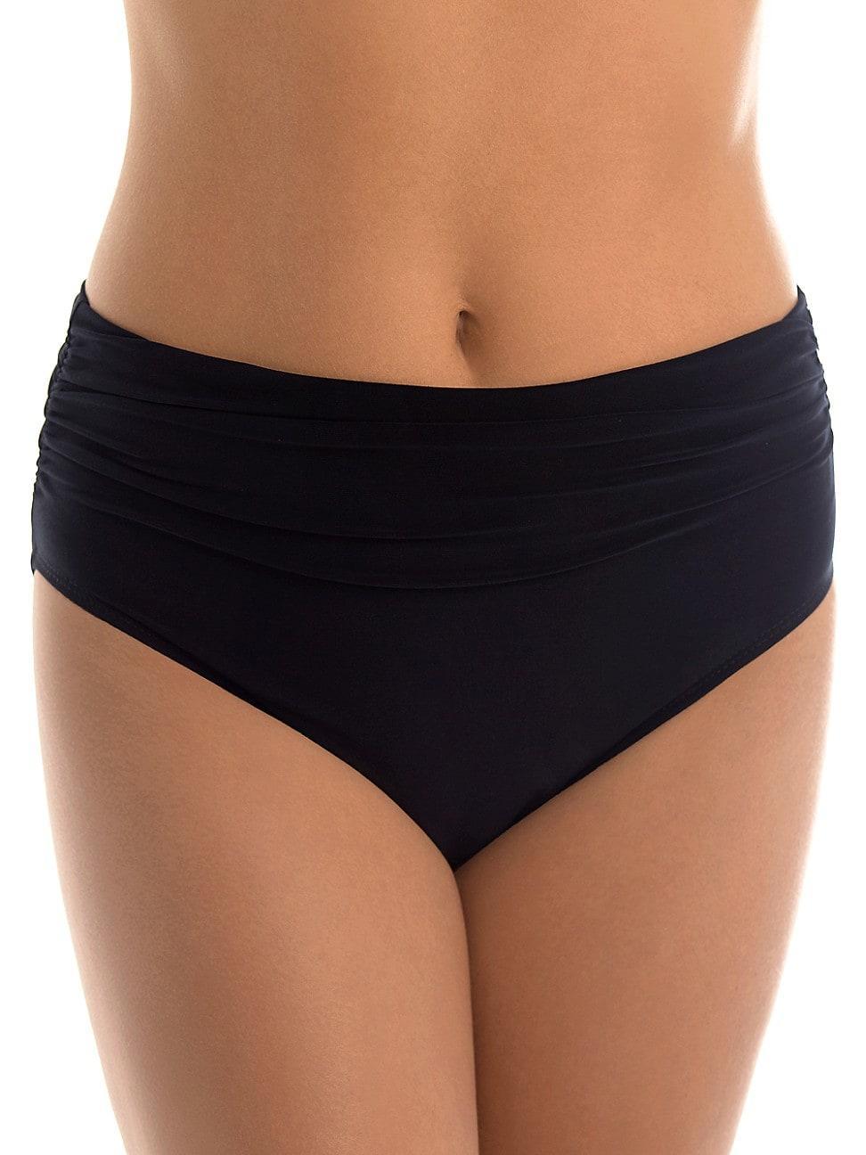 Magicsuit Solid Jersey Brief Shirred Swim Bottom Product Image