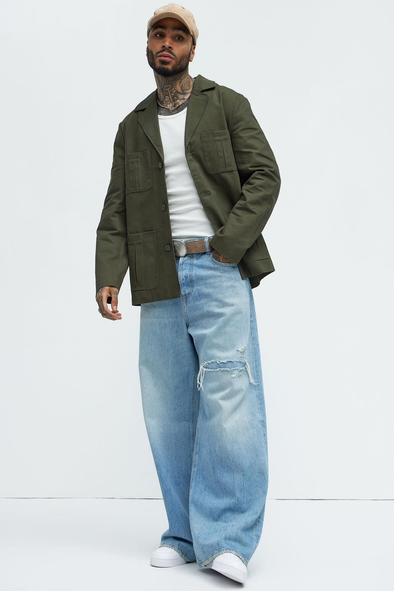 Berry Casual Jacket - Olive Product Image