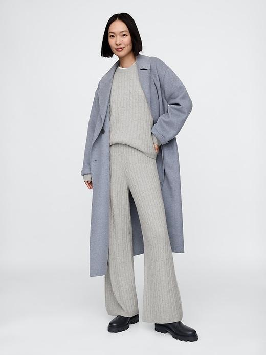 CashSoft Cable-Knit Sweater Pants Product Image