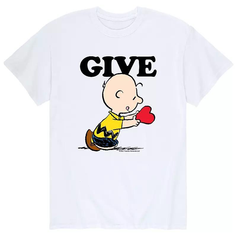 Mens Peanuts Give Love Tee Product Image