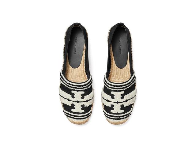 Tory Burch Double T Espadrille (Nero/Light Alabaster) Women's Flat Shoes Product Image