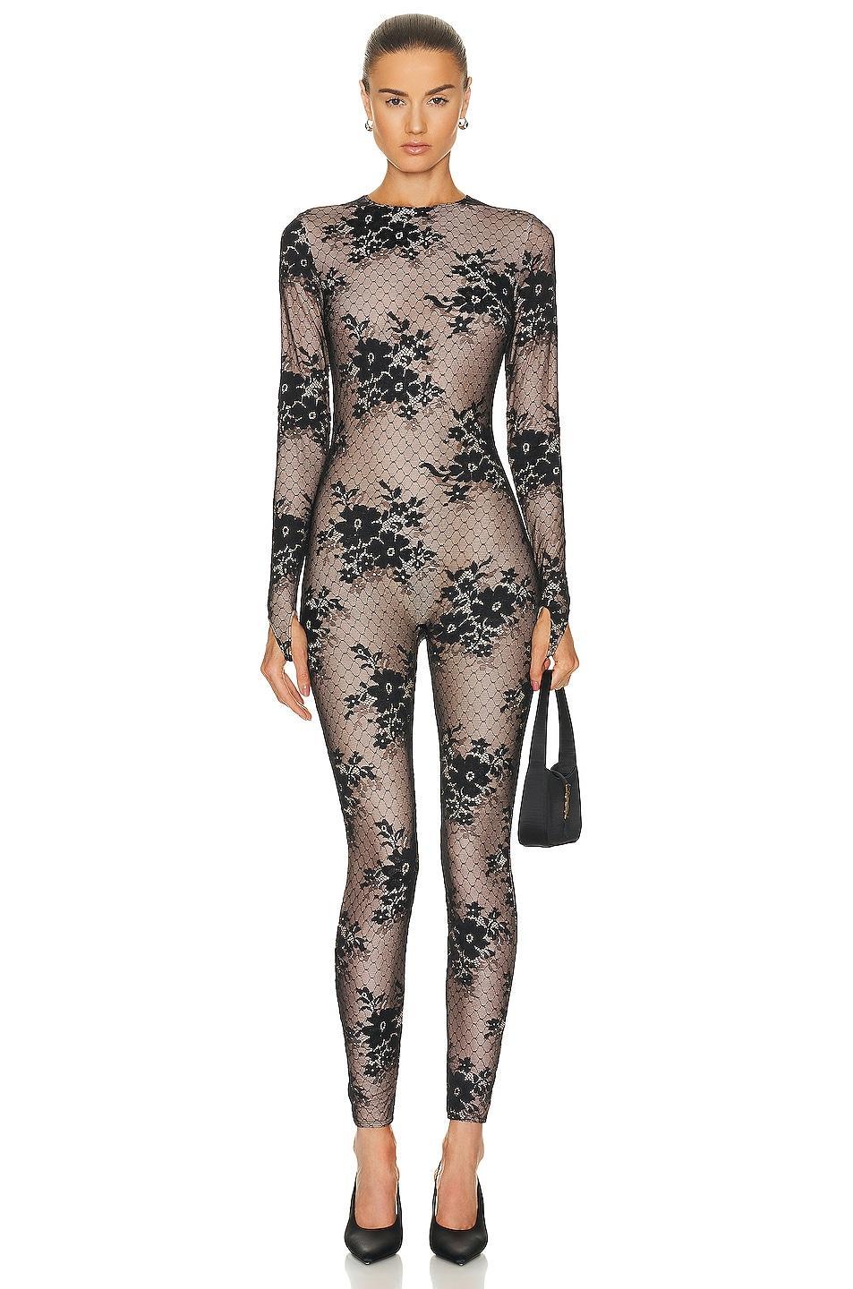 Wolford Pattie Jumpsuit in Black Product Image