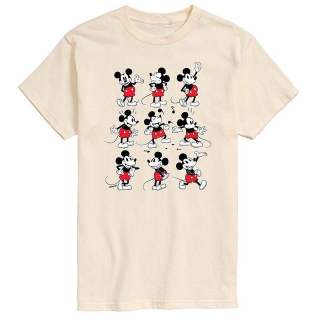 Disneys Mickey Mouse Mens Poses Grid Graphic Tee Product Image