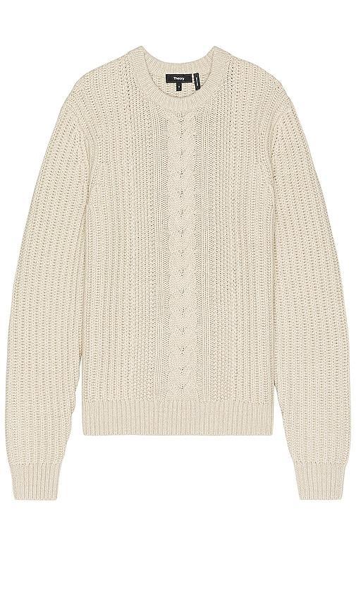 Theory Vilare Dane Wool Sweater in Beige. - size XL/1X (also in M, S) Product Image