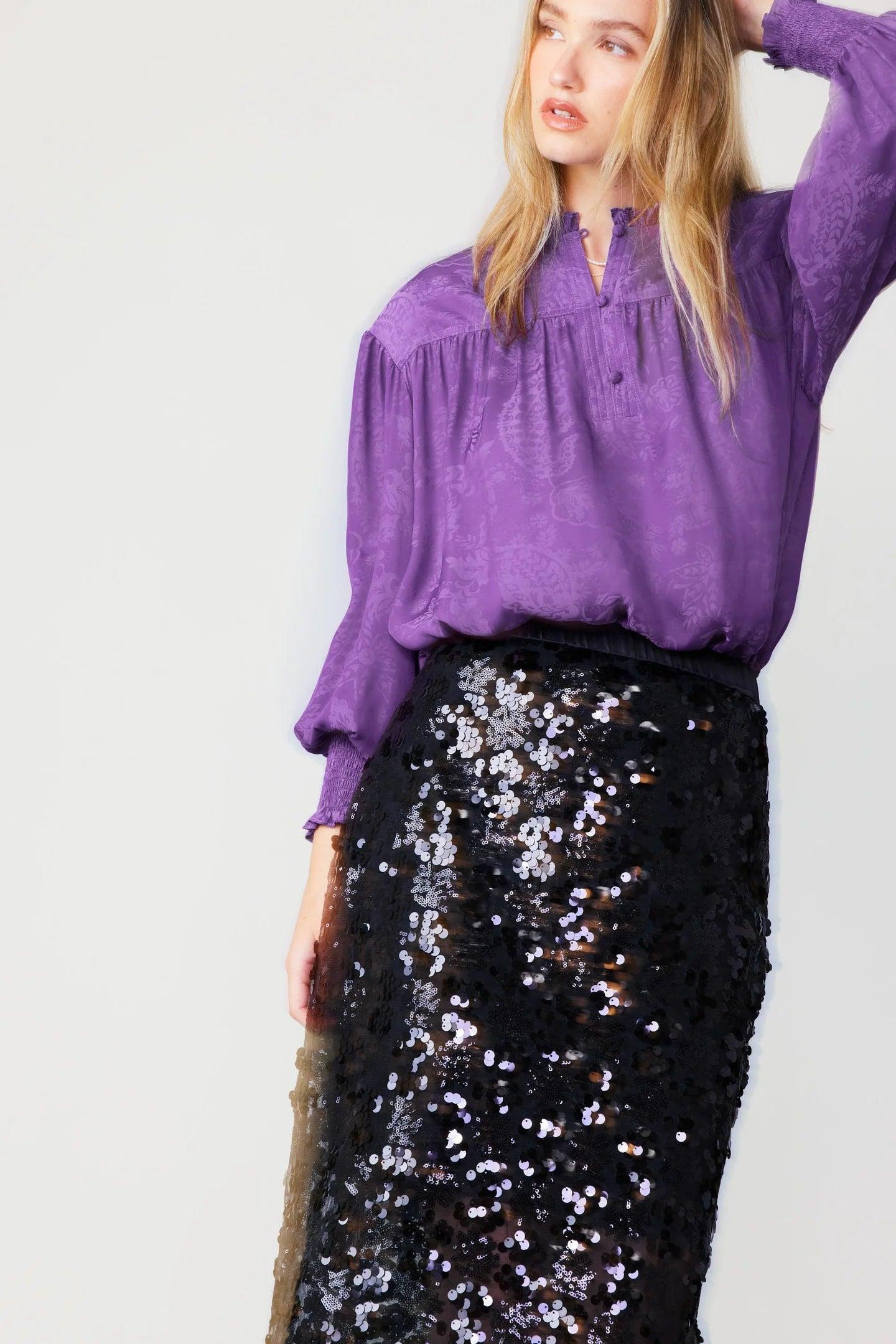 Sequin Midi Skirt Product Image