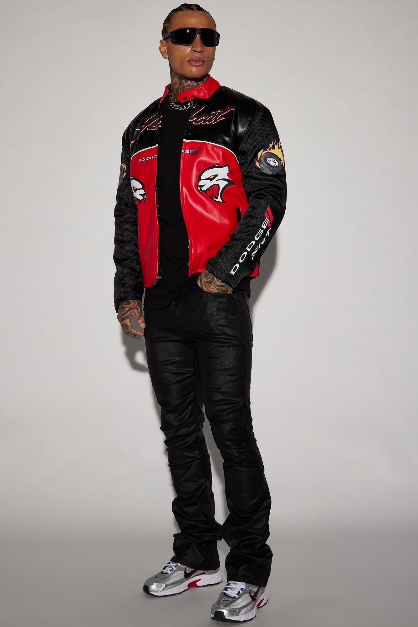 Hellcat Ballistic Moto Jacket - Black/Red Product Image