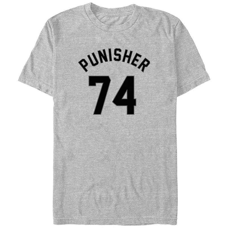 Big & Tall Marvel The Punisher 73 Graphic Tee, Mens Athletic Grey Product Image