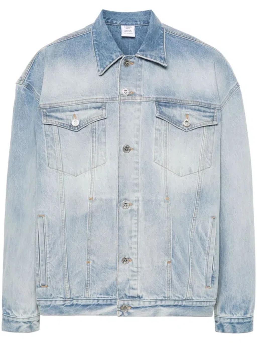 Cotton Jacket In Blue Product Image